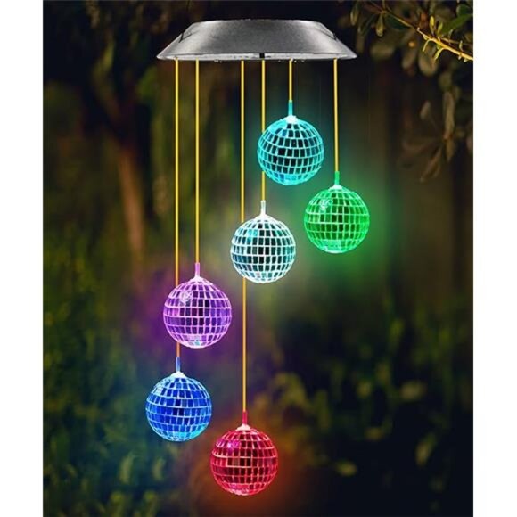 Solar Disco Ball for Garden Patio Outdoor Decor, Lovely Color Changing Lights - Picture 6 of 6